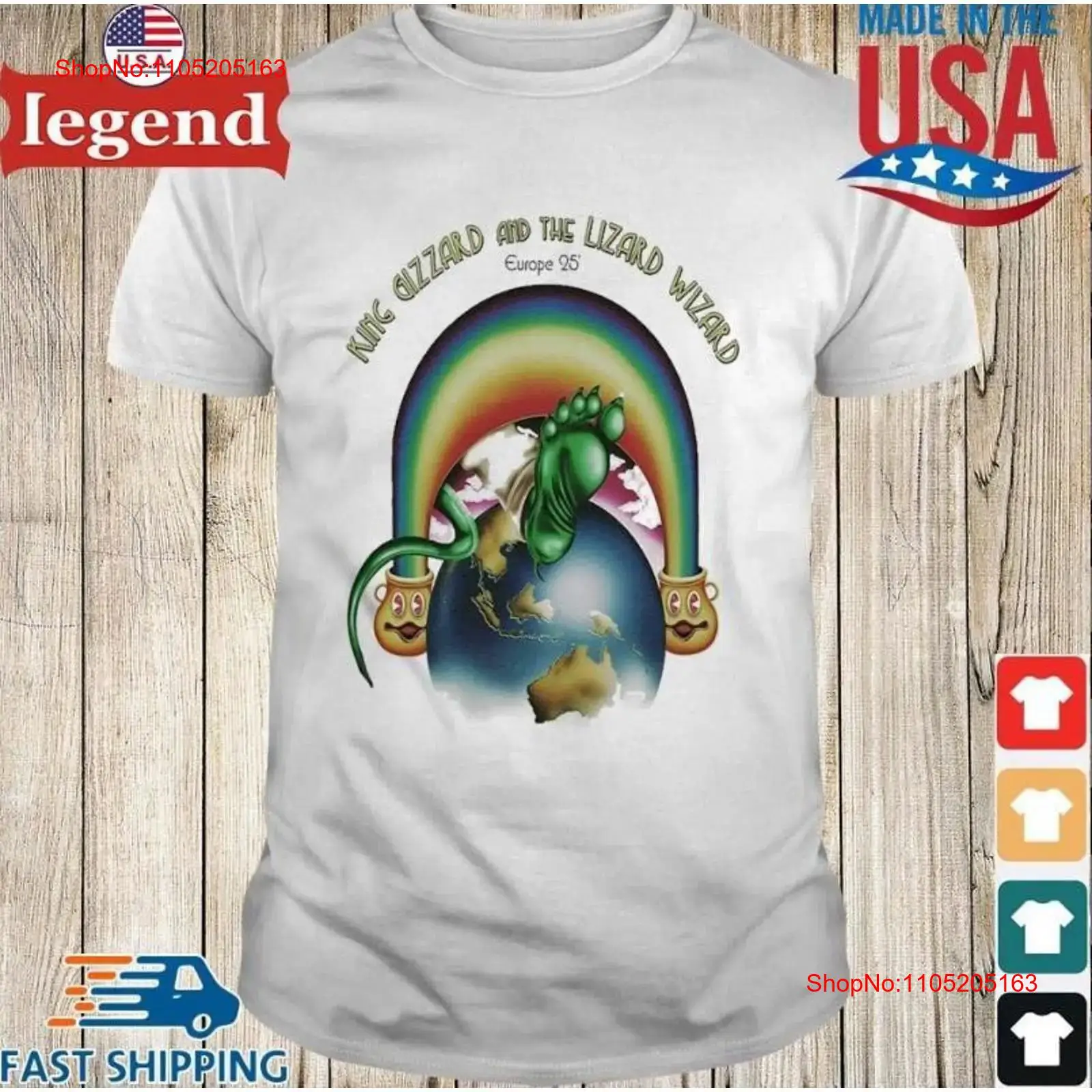 Men Fashion King - تي شيرت King Gizzard The Lizard