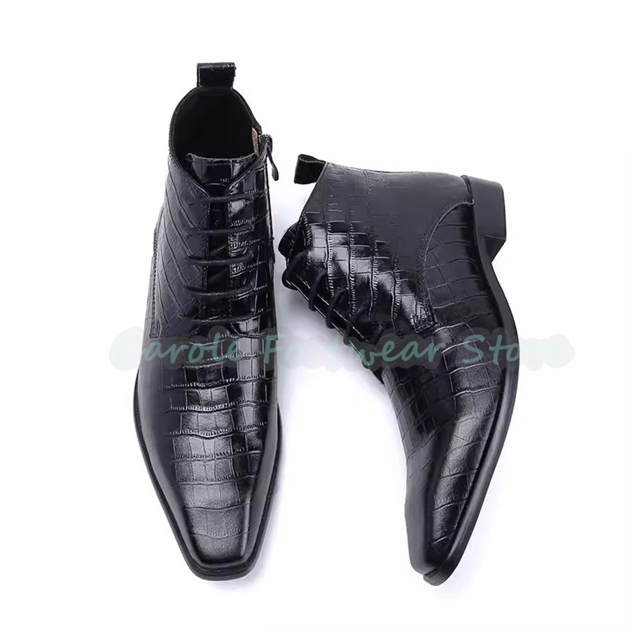 Mens Fashion Dress - أحذية رجالية أنيقة من الجلد الطبيعي،