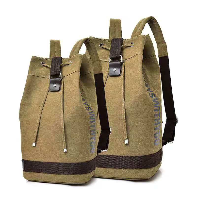 Men'S Fashion Bag - حقيبة ظهر قماشية 2026 مع أشرطة