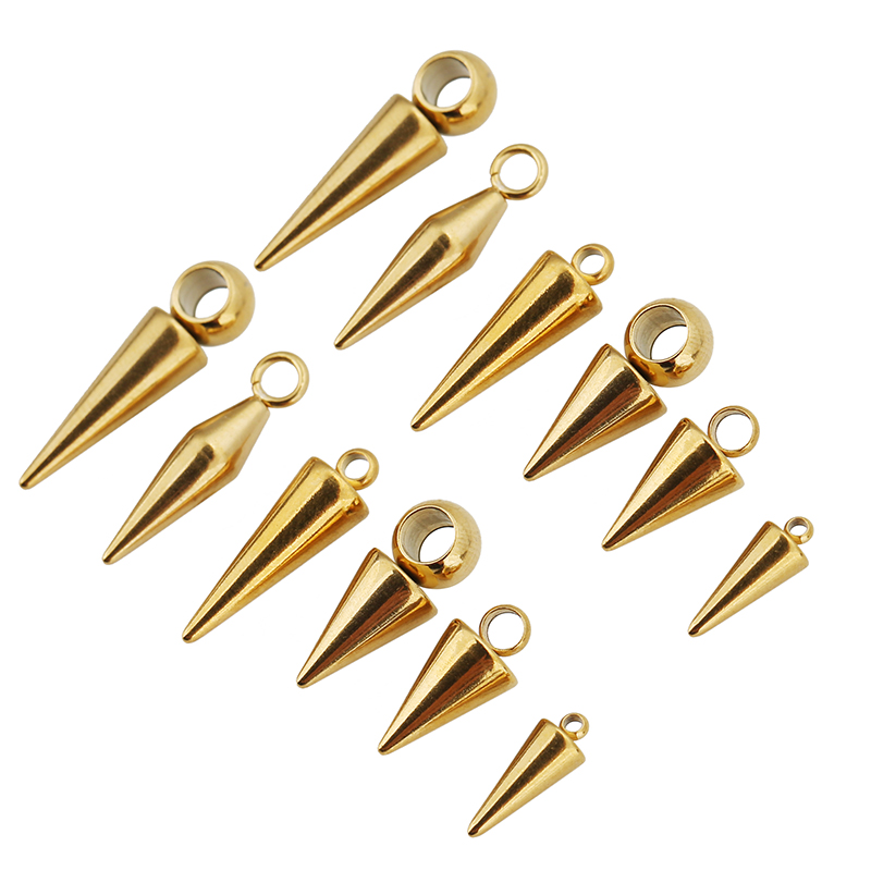 Men'S Fashion Jewelry - 10 قطعة الفولاذ المقاوم للصدأ مخروط
