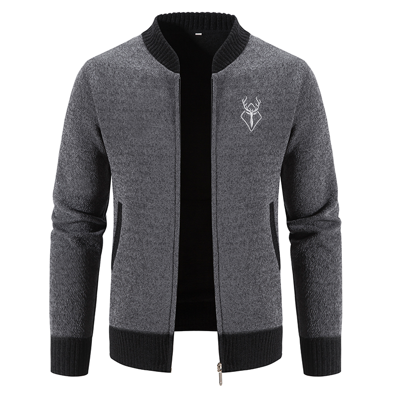 Amazon Men'S Fashion - كارديجان رجالي محبوك بمقاسات كبيرة بسحاب
