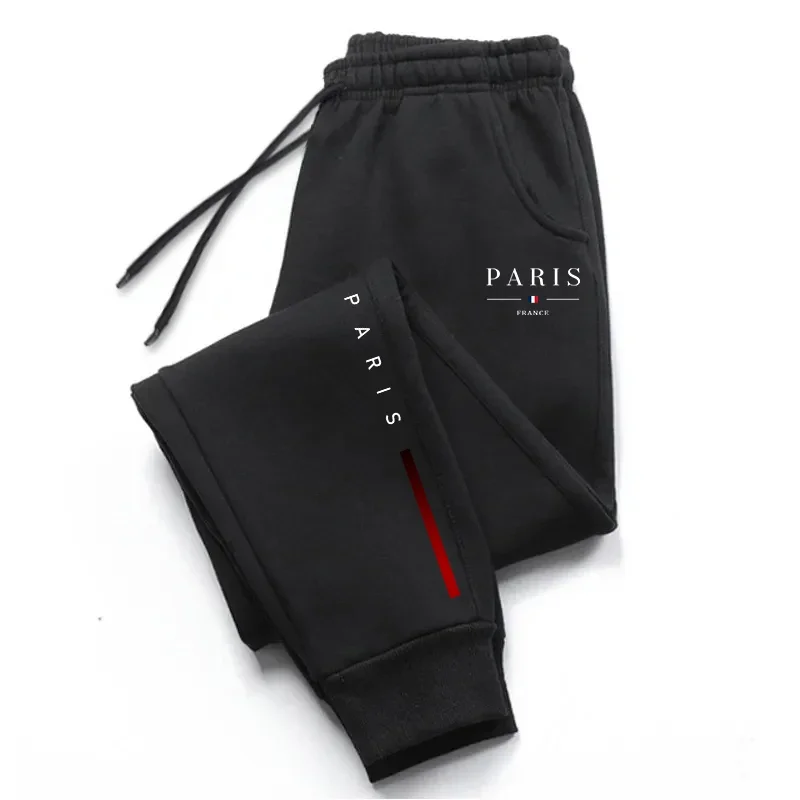 Paris Men'S Fashion - بنطلون رياضي رجالي بطبعة باريس 2026،