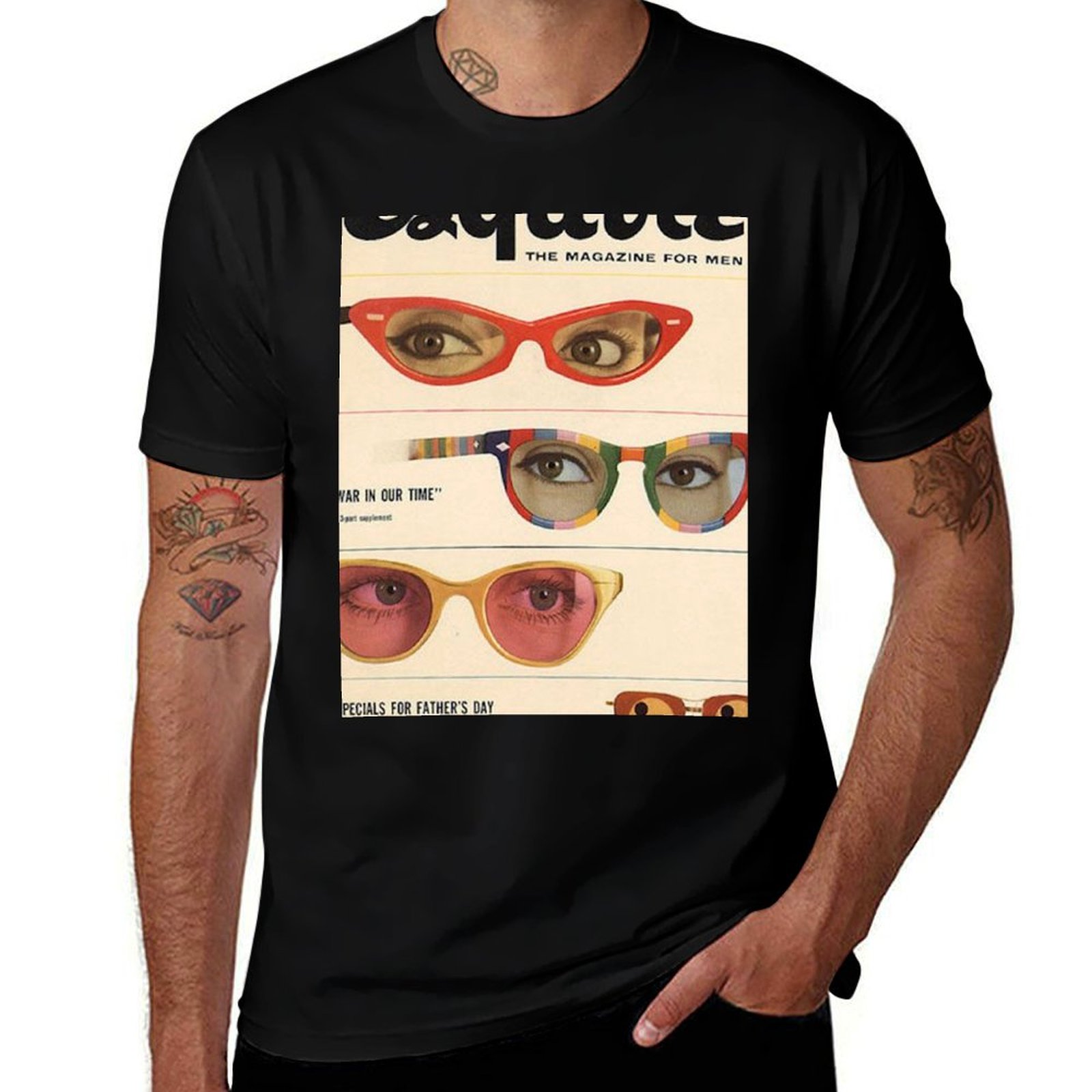Men'S Fashion 1960S - تي شيرت Esquire 1960s Magazine Sunglasses