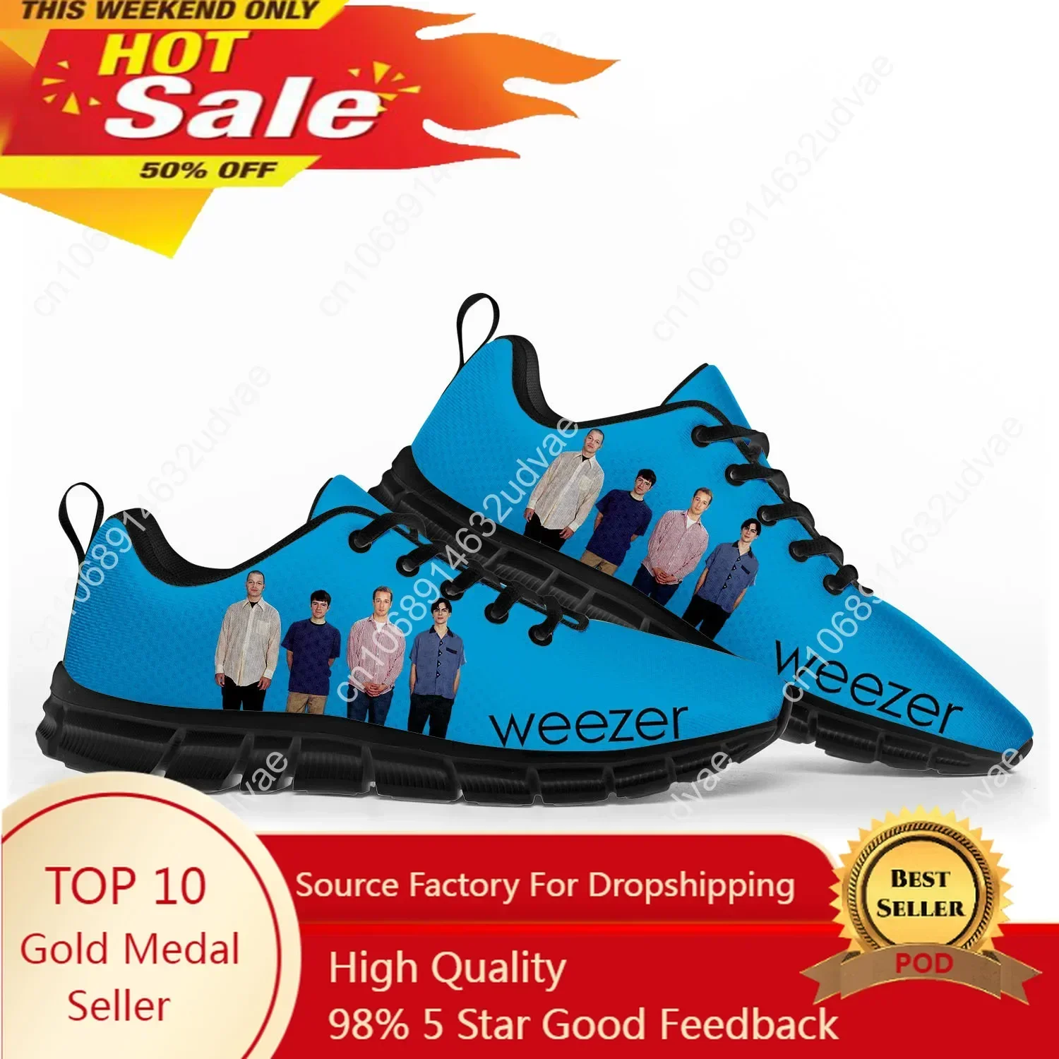 Casual Sneakers Men - أحذية رياضية من Weezer للرجال والنساء،