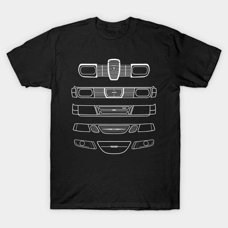 Men'S Fashion 1960S - تي شيرت Saab Evolution Classic Cars