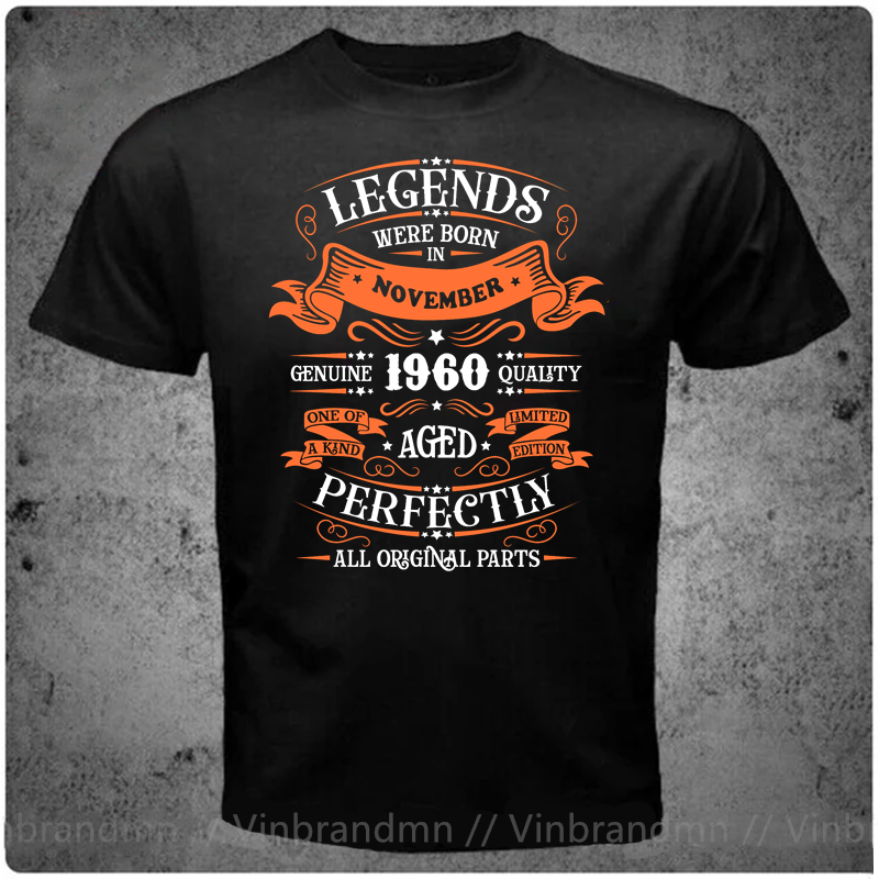 Men'S Fashion 1960S - ولد في تي شيرت Legends ،