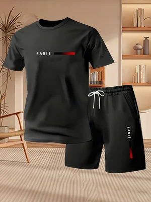 Paris Men'S Fashion - طقم رياضي صيفي جديد وعصري لعام