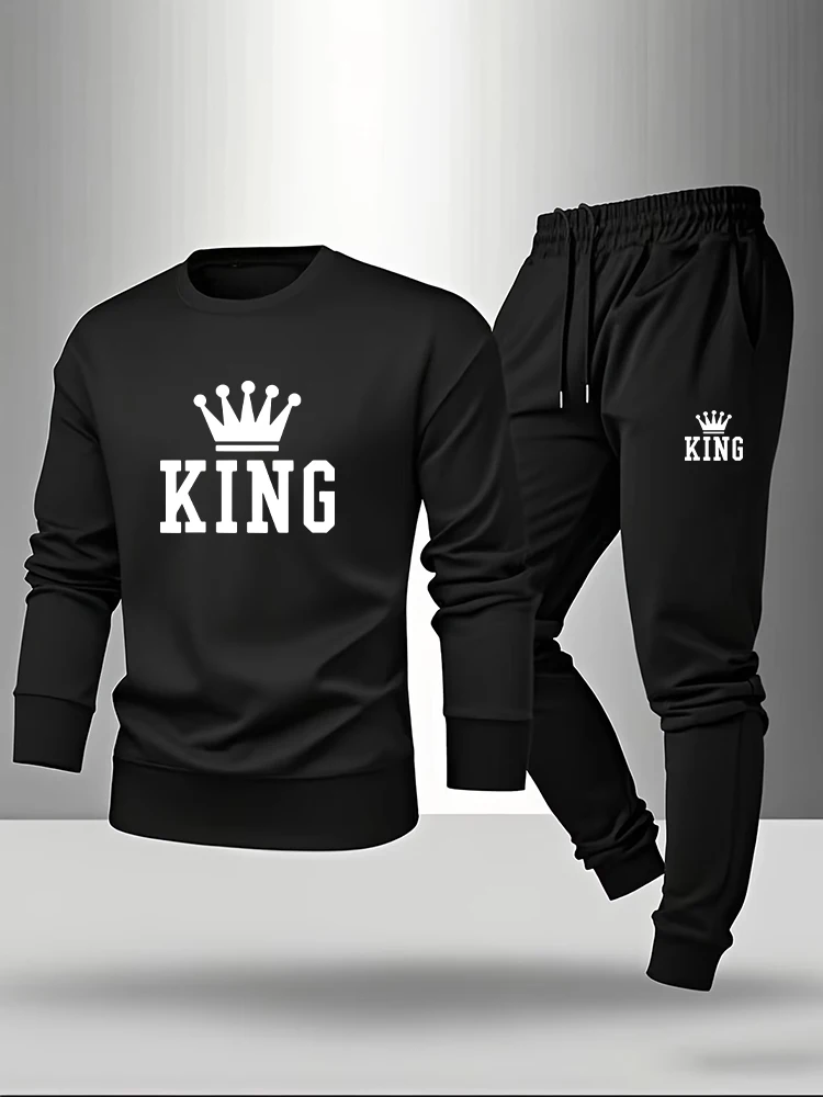 Men Fashion King - طقم رياضي رجالي من كينج برينت
