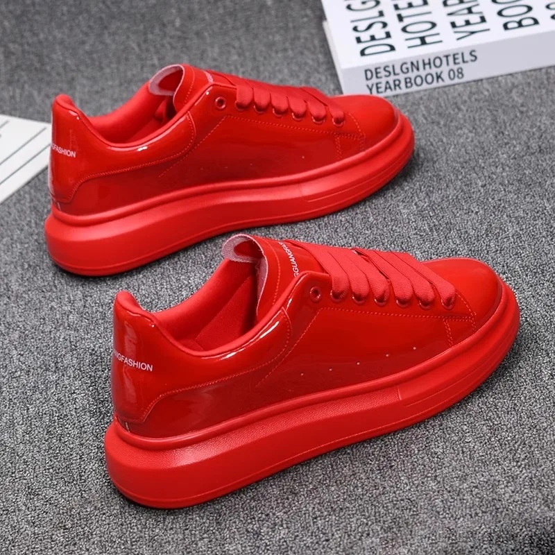 أحذية كاجوال بيضاء مطلية باللا - مراجعة Casual Sneakers Men وسعره