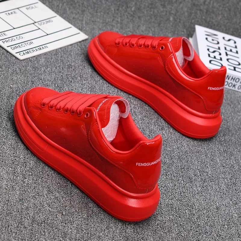 أحذية كاجوال بيضاء مطلية باللا - مراجعة Casual Sneakers Men وسعره