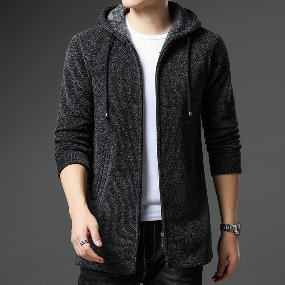 جديد وصول محبوك سترة الرجال رب - مراجعة Men'S Fashion Zip Sweater وسعره