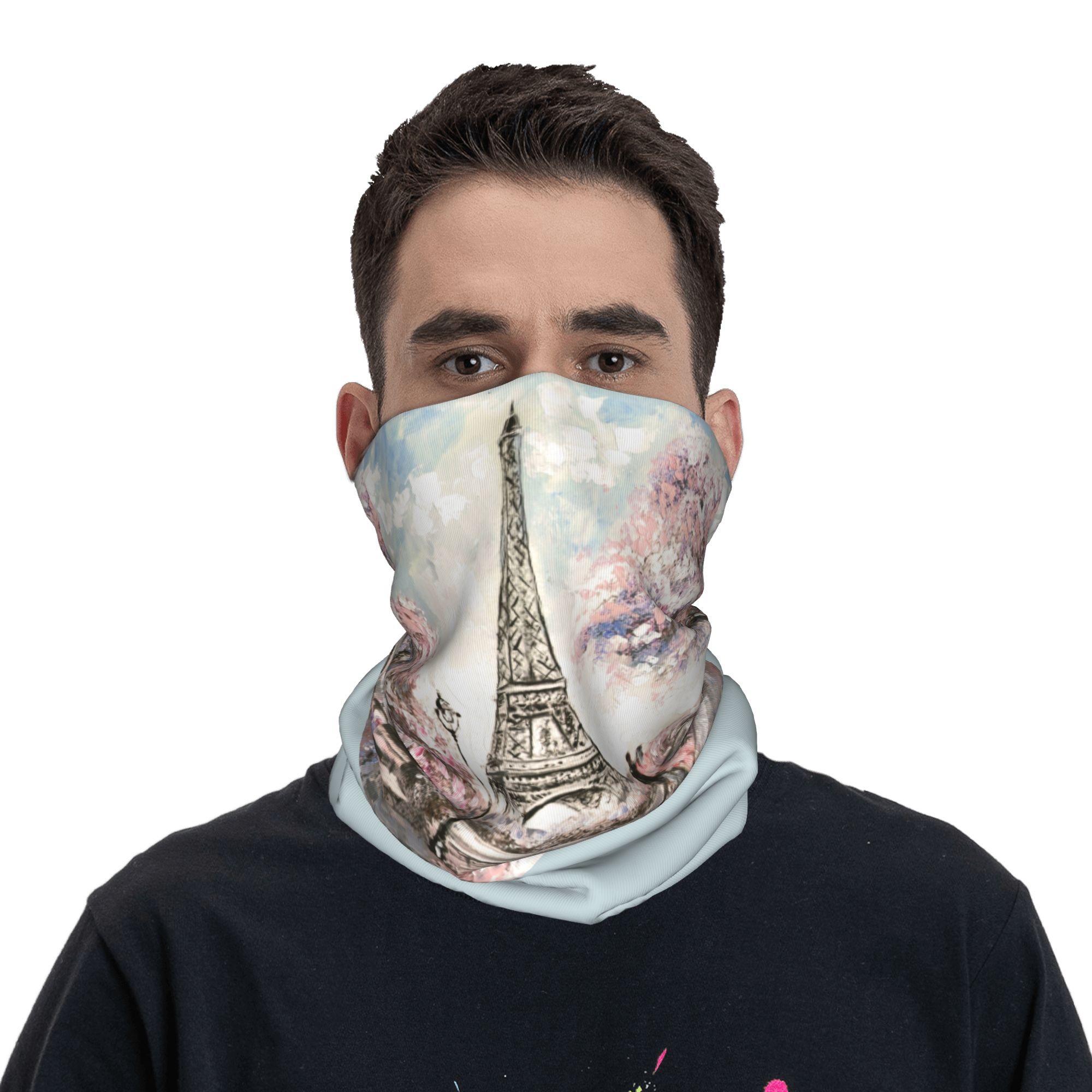 وشاح رقبة شتوي مخصص بتصميم برج - مراجعة Paris Men'S Fashion وسعره