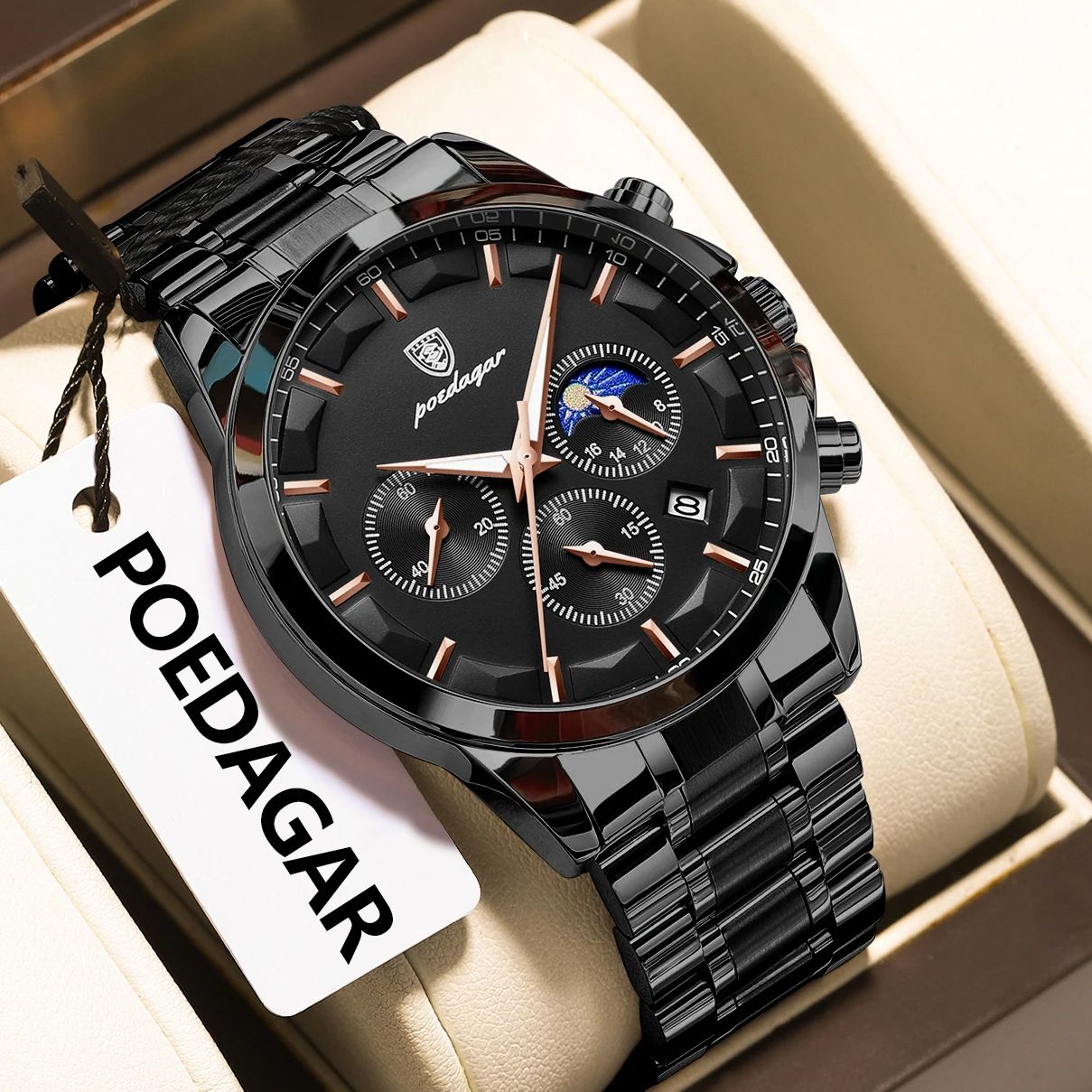 POEDAGAR قمة الموضة ساعات رجال - مراجعة Men'S Fashion Magazine وسعره