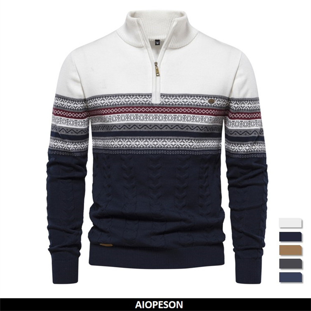 2023 جديد الخريف عالية الجودة  - مراجعة Men'S Fashion Zip Sweater وسعره