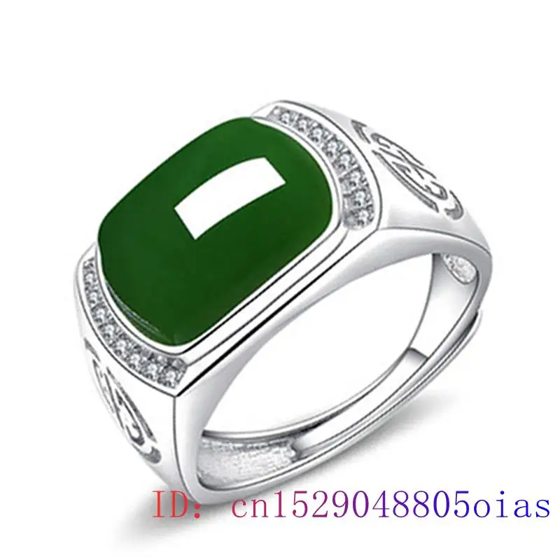 الأخضر اليشم خاتم هدايا أزياء  - مراجعة Men'S Fashion Jewelry وسعره