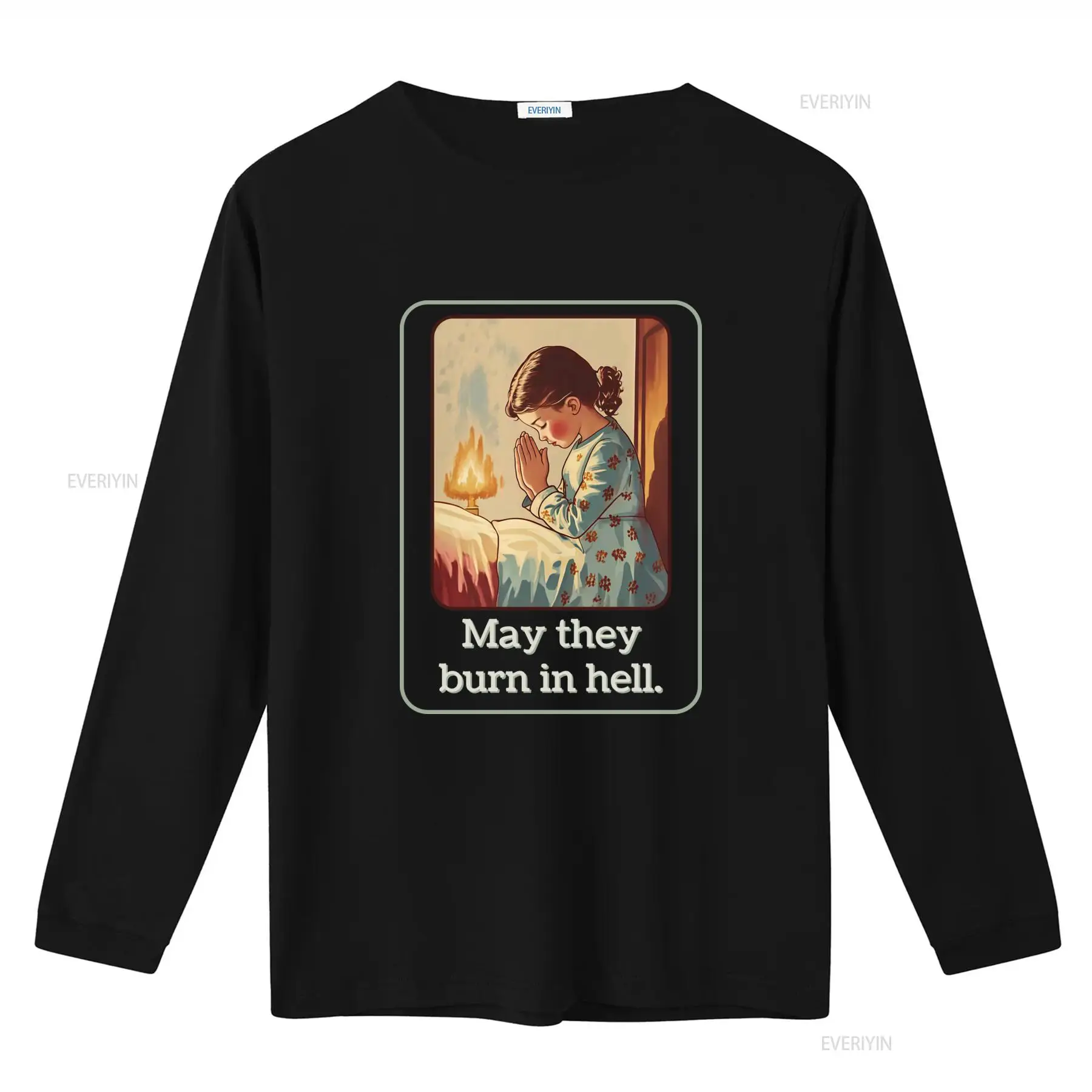 تي شيرت May They Burn In Hell  - مراجعة 1950S Fashion Men'S وسعره