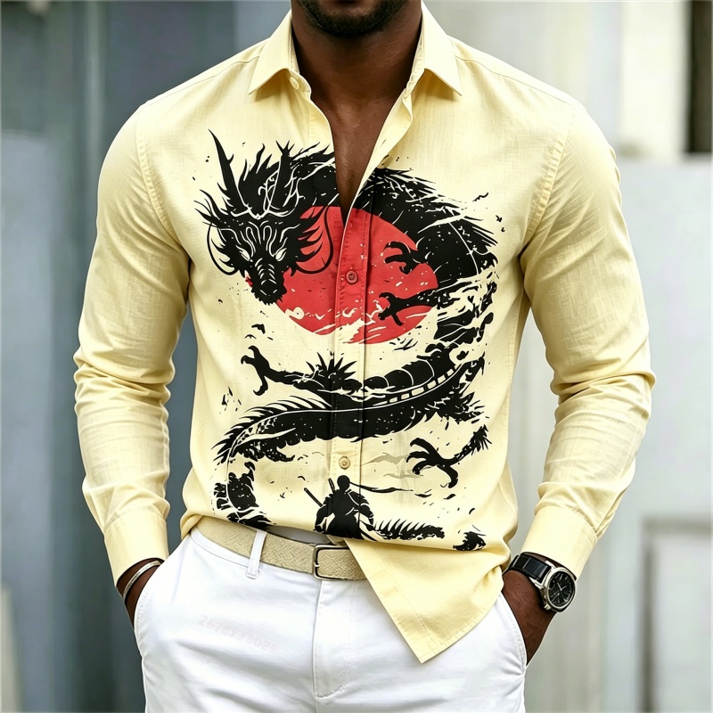 قميص رجالي جديد لعام 2026 بنمط - مراجعة Mens Fashion Casual وسعره