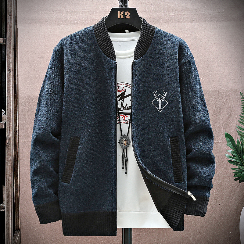 الرجال سترة محبوك Sweatercoat  - مراجعة Men'S Fashion Zip Sweater وسعره