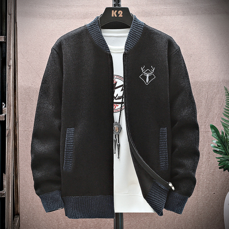 الرجال سترة محبوك Sweatercoat  - مراجعة Men'S Fashion Zip Sweater وسعره