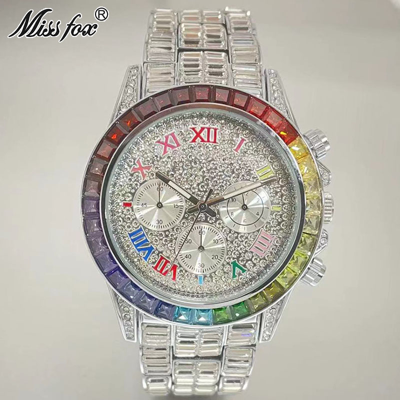 MISSFOX الفاخرة مثلج ساعة للرج - مراجعة Men'S Fashion Magazine وسعره