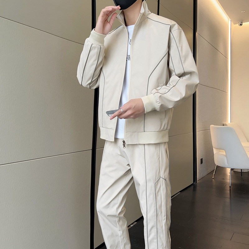 سترة صوفية بياقة واقفة وأكمام  - مراجعة Men'S Fashion Zip Sweater وسعره