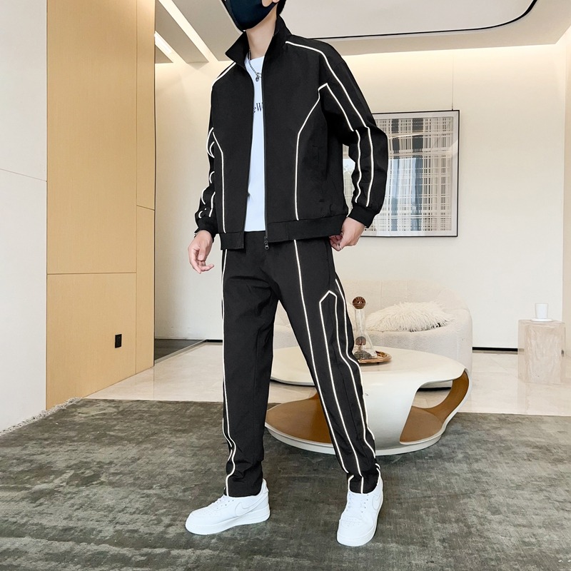 سترة صوفية بياقة واقفة وأكمام  - مراجعة Men'S Fashion Zip Sweater وسعره