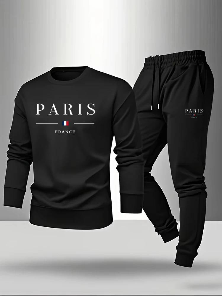 طقم رجالي بطبعة باريس: سويت شي - مراجعة Paris Men'S Fashion وسعره