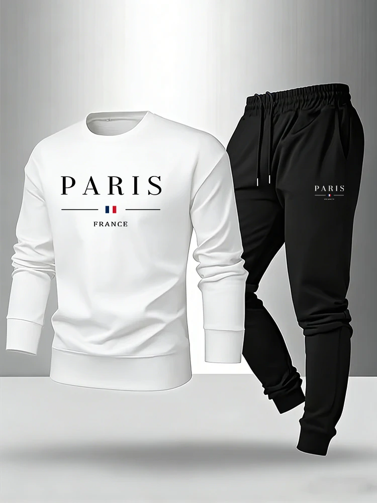 طقم رجالي بطبعة باريس: سويت شي - مراجعة Paris Men'S Fashion وسعره