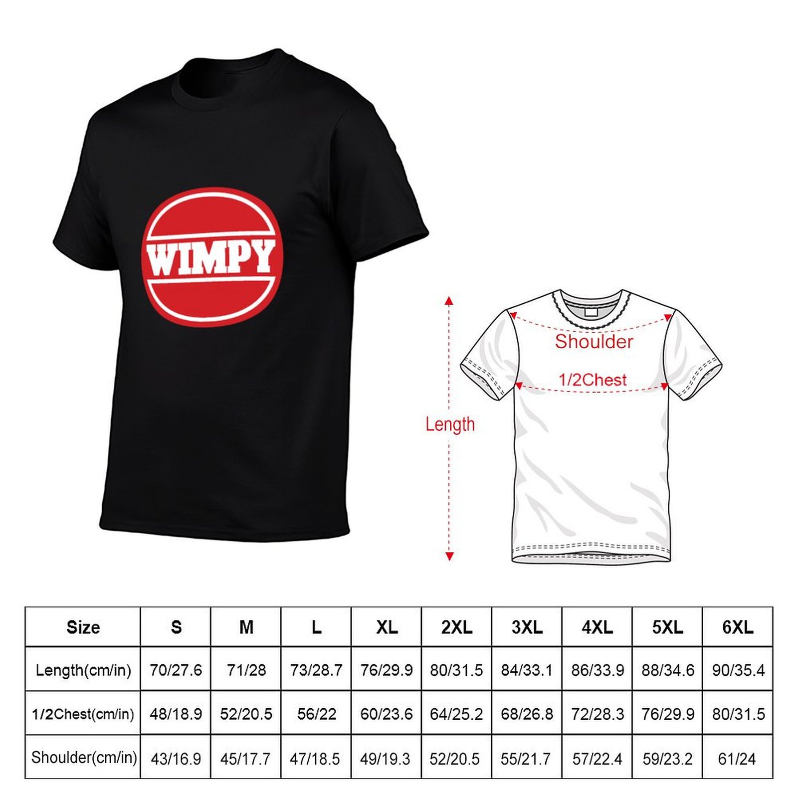 تي شيرت بعلامة تجارية Wimpy' ( - مراجعة Men'S Fashion 1960S وسعره