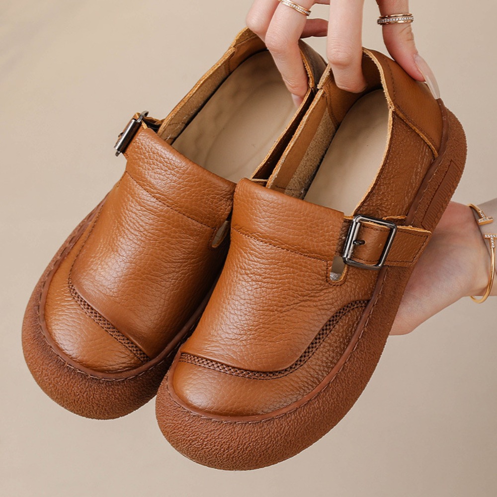 حذاء فردي غير رسمي للنساء ربيع - مراجعة Leather Belt Braided وسعره