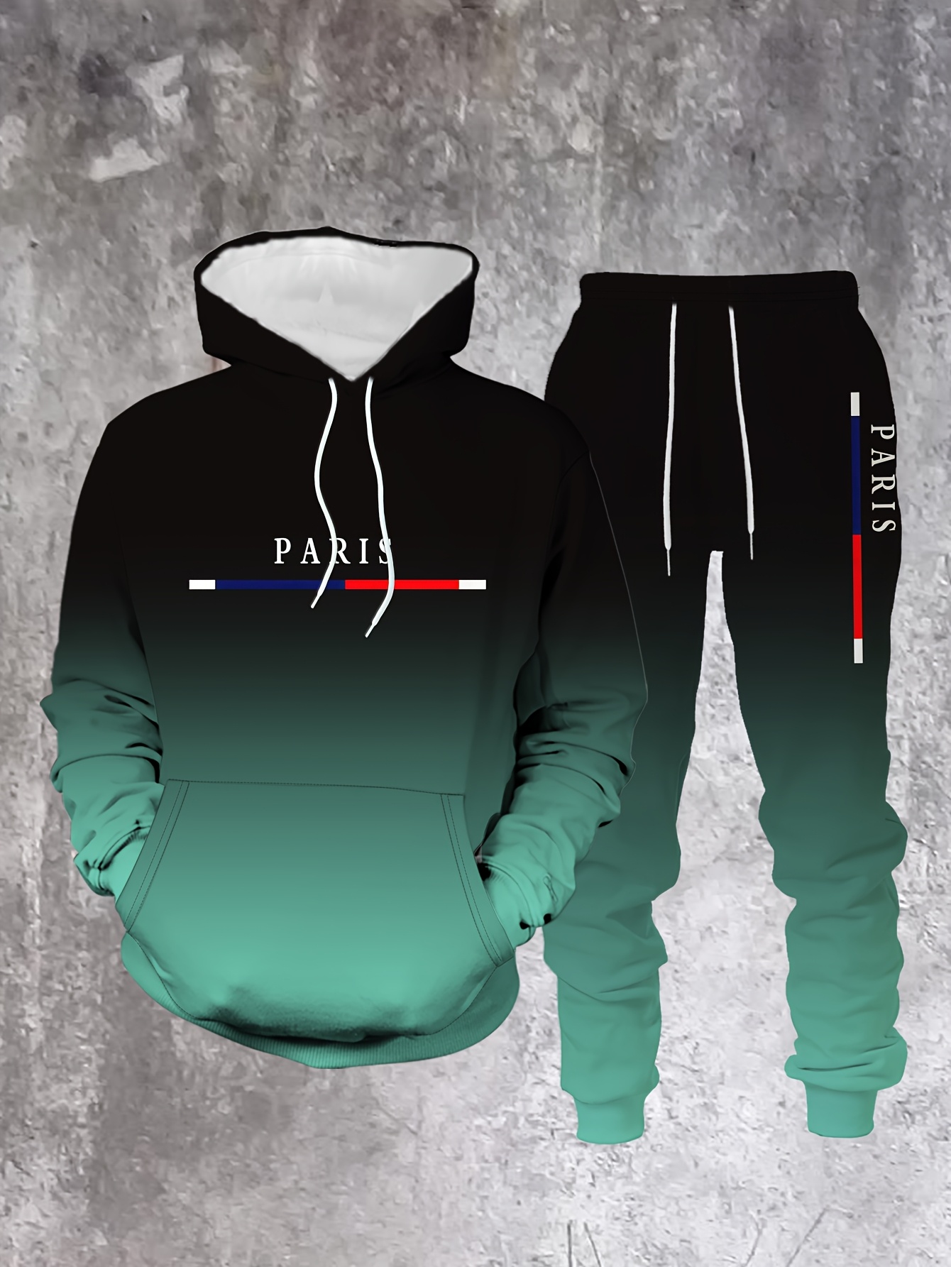 التدرج اللون باريس رياضية الزي - مراجعة Paris Men'S Fashion وسعره