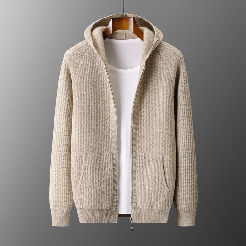 جديد الرجال سميكة قلنسوة بسحاب - مراجعة Men'S Fashion Zip Sweater وسعره