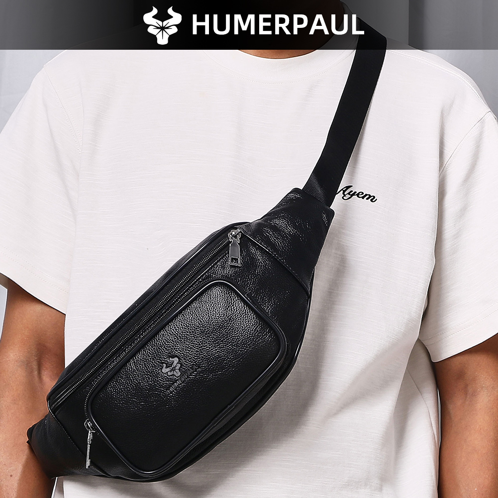 حقيبة خصر رجالية من HUMERPAUL، - مراجعة Leather Belt Braided وسعره