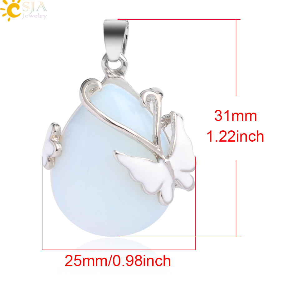 قلادة CSJA على شكل فراشة مع قل - مراجعة Men'S Fashion Jewelry وسعره
