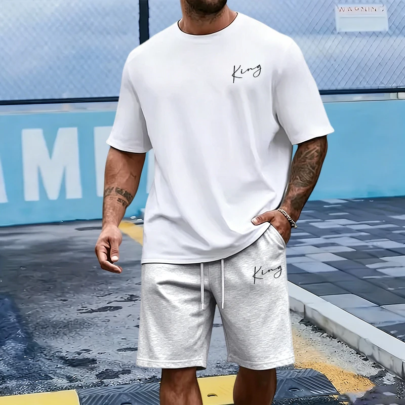 طقم رجالي من King Letter: تي ش - مراجعة Men Fashion King وسعره