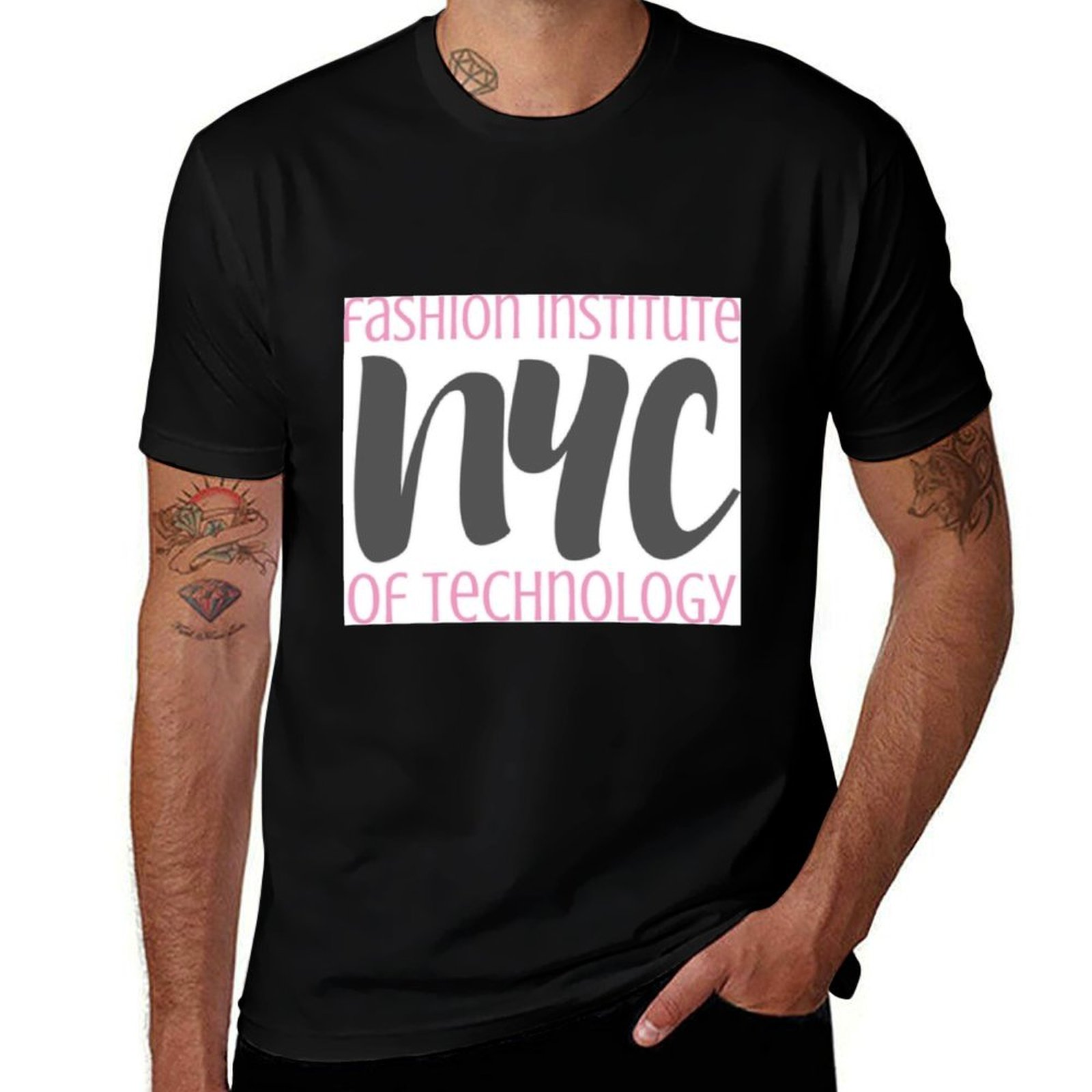 تي شيرت Fashion Institute of T - مراجعة Men'S Fashion Nyc وسعره