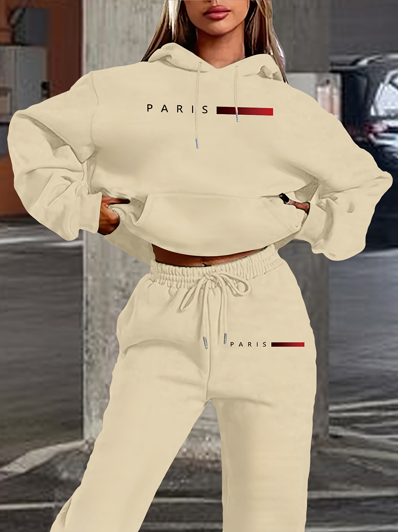 طقم نسائي جديد: هودي وبنطلون ب - مراجعة Paris Men'S Fashion وسعره