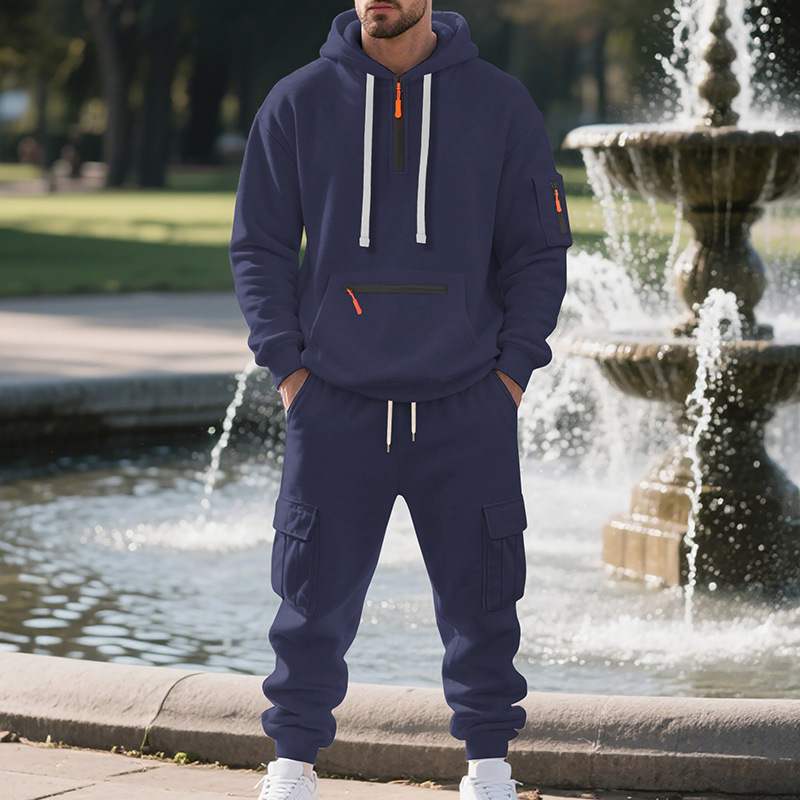 بدلة رياضية رجالية نمط الخريف  - مراجعة Men'S Fashion Zip Sweater وسعره
