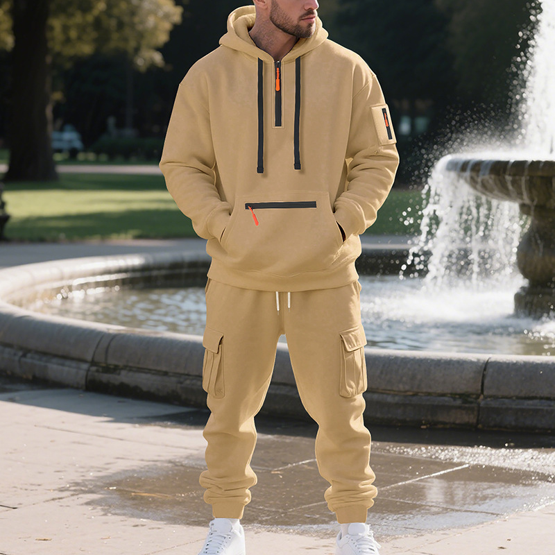 بدلة رياضية رجالية نمط الخريف  - مراجعة Men'S Fashion Zip Sweater وسعره